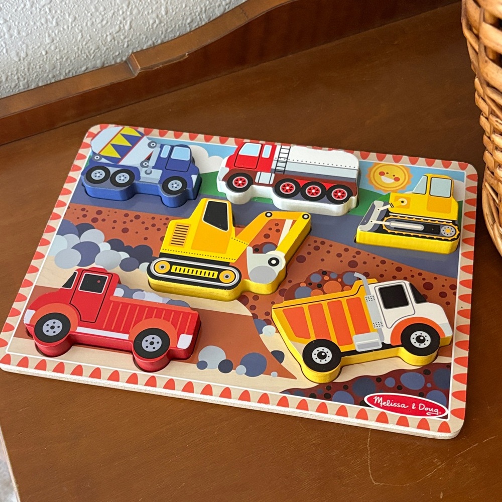 Melissa & Doug Construction Wooden Puzzle